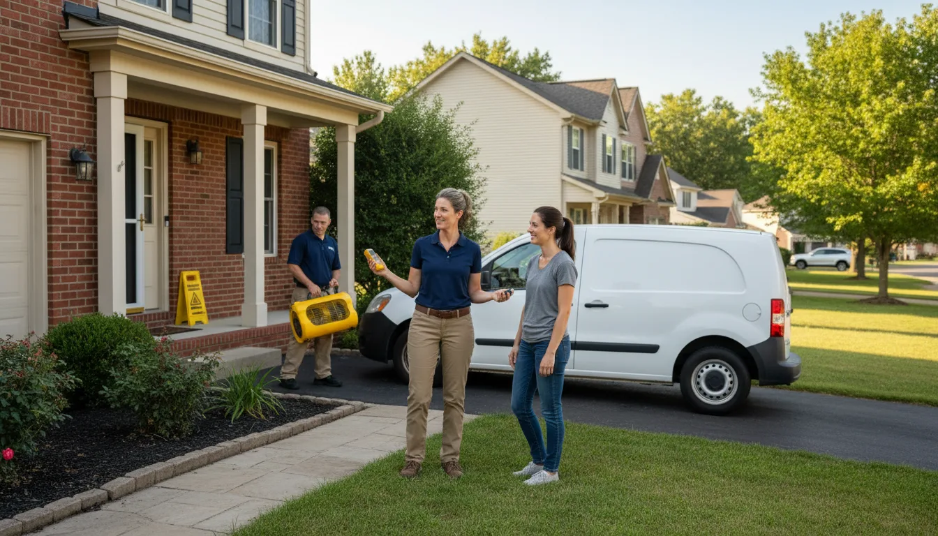 Residential water damage restoration in New Mexico